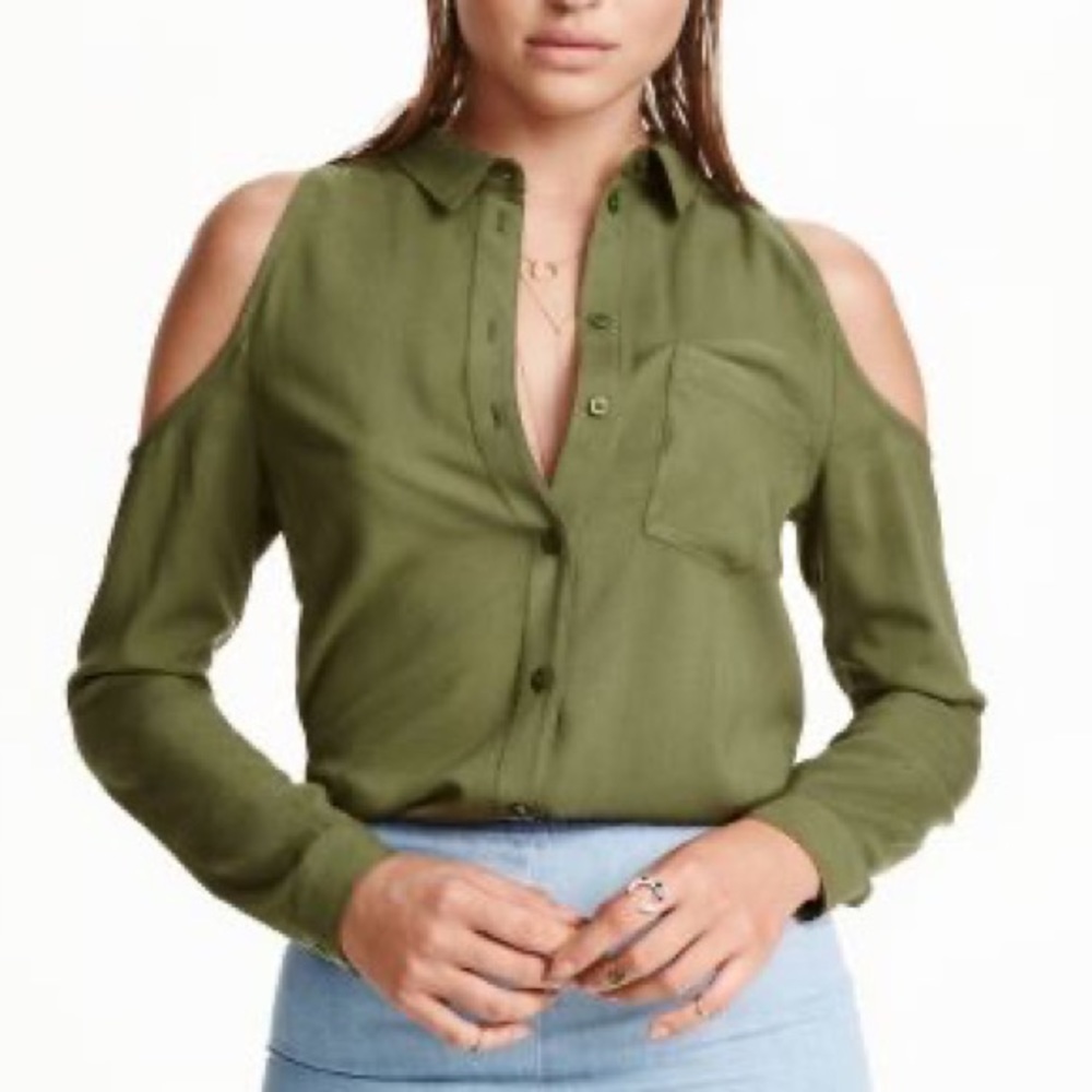 Cold shoulder blouse